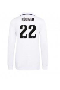 Real Madrid Antonio Rudiger #22 Fotballdrakt Hjemme Klær 2022-23 Lange ermer